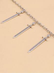 Sortierte Stile stilvolle Taillen-Accessoires, langer Schwert-Anhänger Hüftkette, mehrschichtige Metallinvintage-Körperkette, sexy Taillendekoration geeignet für verschiedene Anlässe, schöne, vielseitige Lässig Kleidung