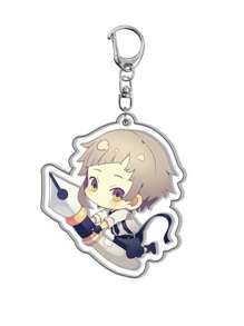 bandai Accesorio de anime Llavero acrílico de anime - Bungou Stray Dogs Lindo colgante de estilo Y2K de dibujos animados, adecuado para bolsos y llaves, regalo perfecto para fans, accesorios de cosplay, llavero de coche, bolso, mochila, pequeña joya, accesorios, regalos creativos, regalos de estudiante, accesorios de coche, colgante de bolso, accesorios escolares