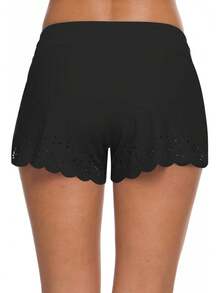 ChinFun Women's Board Shorts Swimswear Bottoms Tankini Swim Bathing Briefs Swimsuit Boardshorts Beach Trunks With Liner - Size Improved-white & Side Pockets - View 9