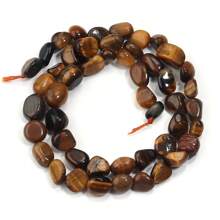 Aproximadamente 45 piezas de cuentas de piedra ovaladas asimétricas naturales surtidas, cuentas sueltas de cristal de ágata vintage de estilo informal para hacer joyas, pulseras, collares, colgantes y decoración