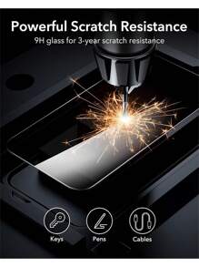 ZYONS 2 PIEZAS - Set de 1 Protector de pantalla de privacidad de alta dureza (9H) + 1 Protector de pantalla HD para iPhone. Instalación sencilla con un solo recubrimiento y desprendimiento. Ajuste preciso instantáneo sin burbujas ni bordes blancos. Pantalla frontal ultra clara con protección lateral de privacidad. Tacto suave y fluido. Resistente a arañazos, sin polvo, impermeable, antihuellas y antiarañazos. Compatible con iPhone 16, 16 Plus, 16 Pro, 16 Pro Max, 15, 14, 13 Mini, 12, 11, XS MAX, XR