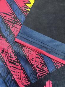 FC Barcelona Style Men's Soccer Sweatshirt & Crew Neck Comfortable Sports Top, Suitable For Soccer Match, Training, Casual Everyday Wear - Navy Blue - View 5