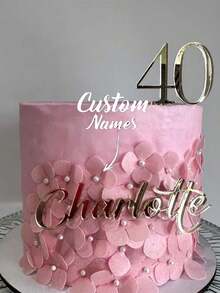 Decoraciones personalizadas para cupcakes con el nombre, encanto de boda personalizado, decoración para pastel en miniatura, centropieza de pastel con letras a mano, encantos de pastel personalizados cortados con láser - Multicolor - Ver 10