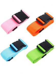 1/2/4Pcs Travel Straps For Luggage, Suitcase Belts, Luggage Belt, 2cm Wide Adjustable Luggage Strap, Luggage Belts, Practical Luggage Binding Strap, Anti-Explosion Binding Strap For Outing , Luggage Packing Strap , Travel Bag Holder Strap, Suitable For Suitcase,Traveling, Flight Business Trip, Holiday For Suitcase Backpack