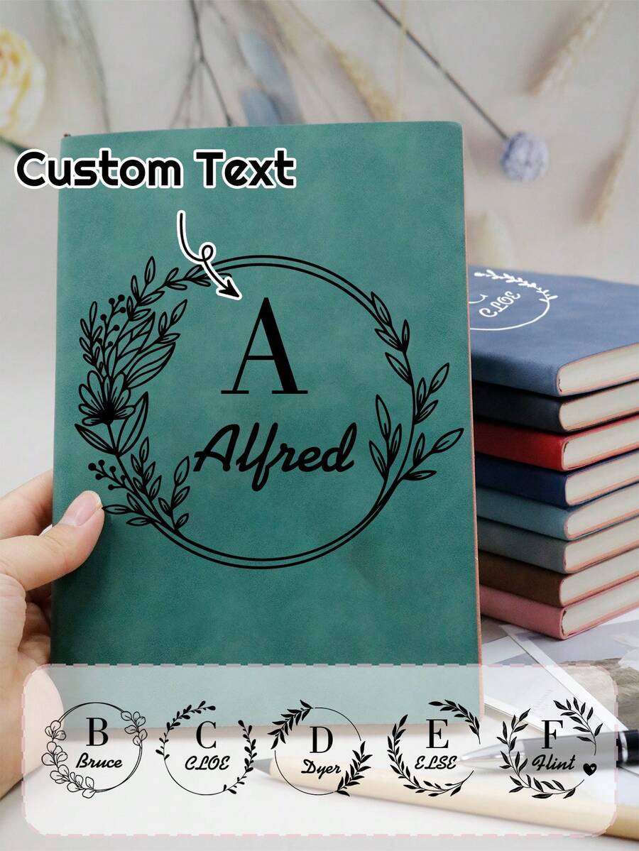 100 张 200 页 - 定制姓名日记本、个性化姓名笔记本、女士定制日记本、学校可定制笔记本、工作笔记本、生日礼物、情人节礼物、母亲节礼物、周年纪念、9 种颜色可选、学生、朋友、情侣、男孩、教师、工人、商务、办公室学校用品、返校