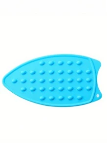 1pc Silicone Hot Pot Mat, Solid Color Heat-Resistant Foldable Waterproof Non-Slip Silicone Placemat