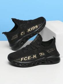 Simple Sports Style For Boys And Girls All Seasons Non-Slip Breathable Lightweight Comfortable Fashion Low-Top Children's Shoes Flat Shoes Casual Sports Shoes