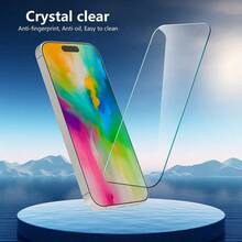 2pcs Tempered Film Srceen Protector Tempered Glass Compatible With Iphone 6/7/8/11/12/113/14/15/16e/X/XS/XS MAX/XR/Pro/Pro Max/Plus/Mini Screen Protection Essentials, Applicable To Daily Shield, Office, Home Phone Screen Protector Phone Accessories Waterproof Shockproof Anti-Fall Anti-Fall Scratch Resistant Anti-Fingerprint Full Cover - Clear - View 9