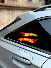 Hot Wheels Stylish Hot Wheels Wave Logo Sticker,Cars Decal For Car Body,Window, Bumper,Trunk, Motorcycle & Helmet,Racing Decal,Personalize Your Auto Car For Man,Car Decoration
