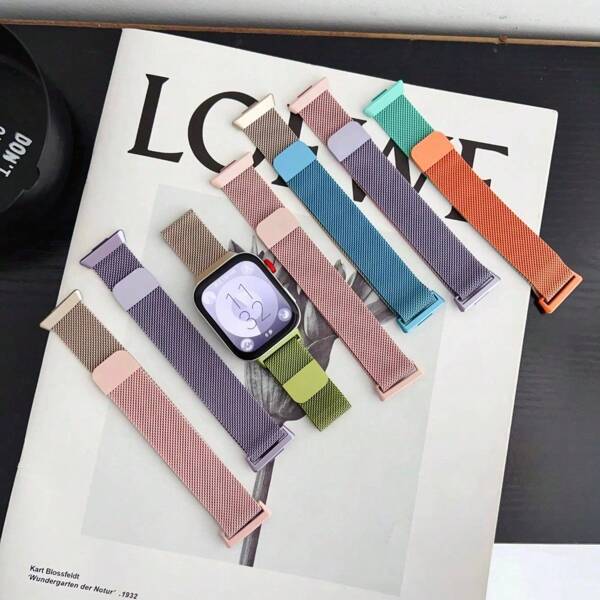 Milanese Magnetic Buckle Strap For Watch Fit3 Fit4 Watchband Bracelet Loop Wristband