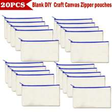 40/20/10/5pcs Set Blank Canvas Tote Bags, Digital Printing Craft DIY Handmade Gift Bag Multipurpose Set, Portable Cosmetic Bag/Toiletry Kit Travel Makeup Set, Express Love & Gratitude Gift Packtravel Essentials For Vacation Summer Holiday Back To School School Stuff Bag For School Travel Bag For Women Makeup Bag For Travel