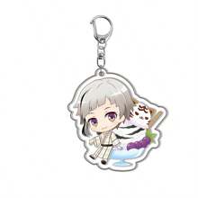 bandai Accesorio de anime Llavero acrílico de anime - Bungou Stray Dogs Lindo colgante de estilo Y2K de dibujos animados, adecuado para bolsos y llaves, regalo perfecto para fans, accesorios de cosplay, llavero de coche, bolso, mochila, pequeña joya, accesorios, regalos creativos, regalos de estudiante, accesorios de coche, colgante de bolso, accesorios escolares