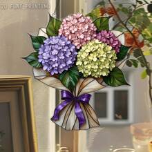 This 2D Acrylic Crystal Flower Window Decoration In A Summer Theme Features A 2D Printed Narcissus Pattern. It Is Highly Suitable For Interior Wall Decoration And Is Also An Ideal Gift For Outdoor Gardens, Rural Homes, And Kitchens.