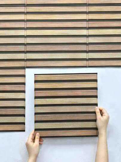 COMMOMY 1/10/20pcs 3D PVC Faux Wood Grain Peel And Stick Wall Panels, Waterproof Wall Panels, 30 X 30 Cm, Rustic Style Wall Decorative Wall Panels, Self-Adhesive, Easy To Install, Bedroom, Living Room, Kitchen, Etc., Wall Vintage Decor