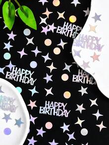Confetti colorat în formă de stea 15g/30g/50g - Decor de masă pentru petrecere baby shower, petrecere de dezvăluire a sexului, petrecere de prima aniversare, decor pentru camera copiilor | Decorațiuni pentru sărbătorirea La mulți ani - Multicolor - Vizualizare 5