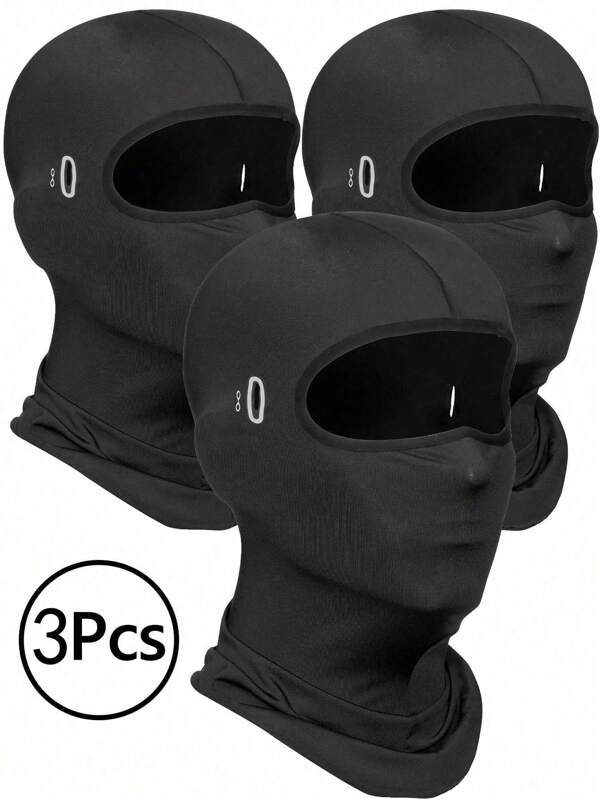 1/3 Piezas Pasamontañas unisex máscara facial cubierta de cabeza gorro para uso diario y viajes al aire libre, senderismo, trekking, esquí, ciclismo