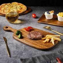 1 pieza Tabla de cortar de nuez - Tabla de cortar de cocina de alta calidad hecha a mano, adecuada para preparación de alimentos, hecha de madera, adecuada para el hogar, fiestas, oficina, tabla de picar multifuncional | Diseño de madera natural | Panel de superficie lisa