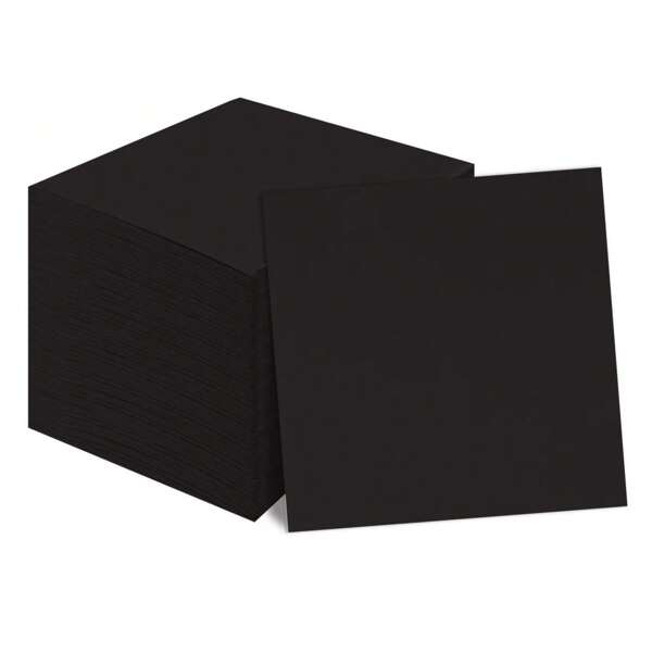 مناديل ورقية ملونة وصلبة، مناديل مربعة يمكن التخلص منها للاستخدام في الحفلات وحفلات عيد الميلاد