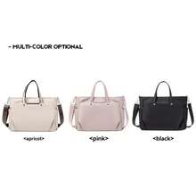 轻便大容量防水尼龙面料手提背包旅行背包电脑短途商务背包适合15.6英寸笔记本电脑适合旅行商务假期大学学校户外假日商店适合男孩女孩学生男士礼物送给女士的登机包 40x20x25 返校学校用品包用于学校工作笔记本电脑包女士 书包 - 黑色 - 查看 4