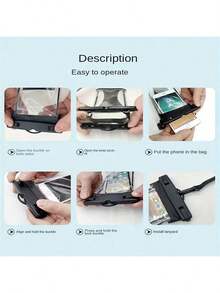 1pc/4pcs Mobile Phone Waterproof Bag, Touchscreen, Suitable For Diving, Outdoor Swimming