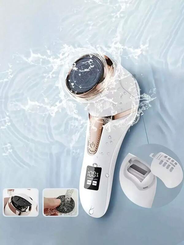 Electric Foot Grinder, Foot Dead Skin Removal Machine, With 3 Grinding Heads And LCD Display, Professional Hard Skin Remover Foot Care Tools For Cracked Heels Calluses & Dead Skin, Foot File, Electronic Foot Files, Creative Electronic Foot File, Exfoliator Tool For Household, Perfect Gift For Wife, Husband And Female Friends