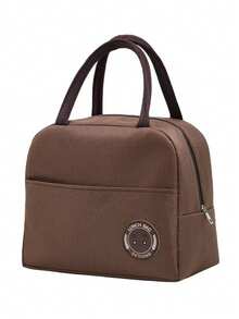 1pc Small Bear Insulated Lunch Box, Thickened Aluminum Foil Student Portable Picnic Bag, Thermal Lunch Bag