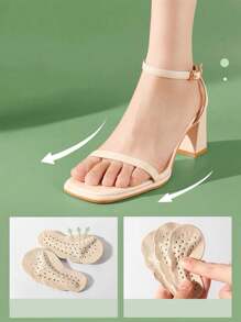 1-5 Pairs Of Leather Forefoot Stickers For High Heels, Soft Shock-Absorbing, Sweat-Absorbing And Anti-Slip Stickers For Summer Sandals, Self-Adhesive Invisible Anti-Slip Forefoot Pads