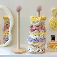 Wooden Hair Band Holder Children Rubber Band Hair Rope Accessories Storage Rack Display Shelf For Living Room Bedroom Vanity Easy To Assemble Organizer Stand - Multicolor - View 9