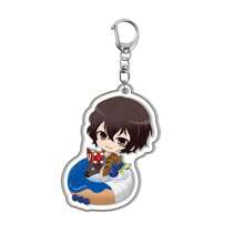 bandai Accesorio de anime Llavero acrílico de anime - Bungou Stray Dogs Lindo colgante de estilo Y2K de dibujos animados, adecuado para bolsos y llaves, regalo perfecto para fans, accesorios de cosplay, llavero de coche, bolso, mochila, pequeña joya, accesorios, regalos creativos, regalos de estudiante, accesorios de coche, colgante de bolso, accesorios escolares