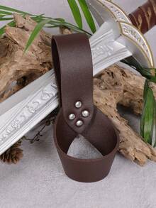 1 件复古 PU 皮革剑蛙中世纪剑鞘适合角色扮演派对道具文艺复兴博览会 LARP 万圣节