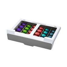 Kapselaufbewahrung 27 x 18 x 6,5 cm 30 Kaffeekapseln unter dem Regal Platzsparende Schublade für Kaffeekapseln