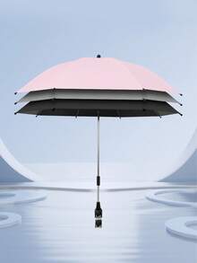1pc Detachable Sun Shade Umbrella For Baby Carriage, Stroller, Tricycle, Pram, Sunlight & Rain Protection Accessory - Multicolor - View 12