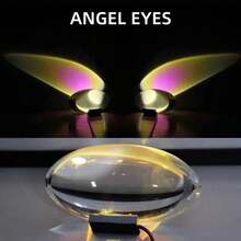 1pc USB Connected LED Angel Eyes Projection Light - Color Changing Night Light With 4 Color Films, Provides Ambient Effect Suitable For Bedroom, Office, Home Decor - Creates A Cozy Atmosphere With Soothing Lighting, Great For Relaxation And Sleep - One Size - View 1
