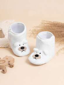 Cute Bear Design Warm Infant Boots, Comfortable Casual For Autumn/Winter