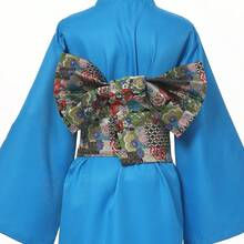 CAMDOM Japanese Traditional Kimono Pre-Tied Bow Sakura Obi Belt Sash Yukata Robe Accessories - 弓17 - 查看 7