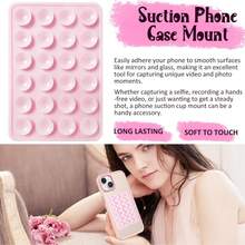 Silicone Suction Phone Case Stand,1/2/3-Piece Set, Silicone Adhesive Suction Phone Mount, Anti-Slip Sticky Phone Grip, Strong Grip Cover For Selfies And Videos (Black Pink) - màu đen - Xem 9