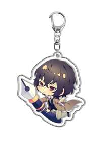 bandai Accesorio de anime Llavero acrílico de anime - Bungou Stray Dogs Lindo colgante de estilo Y2K de dibujos animados, adecuado para bolsos y llaves, regalo perfecto para fans, accesorios de cosplay, llavero de coche, bolso, mochila, pequeña joya, accesorios, regalos creativos, regalos de estudiante, accesorios de coche, colgante de bolso, accesorios escolares