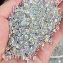 100g/200g, 3.53oz/7.05oz Natural Colorful Moonstone Pebbles, Lapis Lazuli, Red Jade, Black Tourmaline, Suitable For Home Decor, Plant Pot Decorations, Aquarium Decor, Office Decor And More