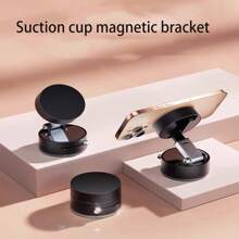 1 Stück mini leichter magnetischer Vakuum-Smartphone-Halter, drehbarer und faltbarer Saugnapf-Handyständer für Badezimmer, Auto, Selfie, Wand und Schreibtisch kompatibel mit iPhone, Android-Handy, Geschenk zum Geburtstag, Familie, Freund Handyzubehör