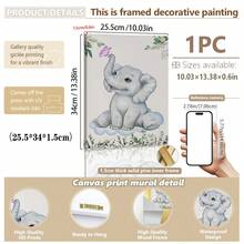 1 pieza Decoración de habitación de bebé. Arte de pared de dibujos animados de acuarela escandinava simple para decorar la habitación del bebé. Mural de animales de la vida salvaje para la sala de estar, dormitorio o baño del bebé. Arte de pared para la guardería. Regalos de bienvenida para baby shower, regalos para niños, decoración para la sala de juegos, impresiones para la habitación del niño pequeño, arte de pared ecléctico para la guardería. Decoración de habitación de bebé: decoración infantil linda y lúdica. Múltiples tamaños de 20 a 70 cm, con o sin marco disponible para la decoración de la habitación del bebé. Decoración del hogar, arte de pared de verano. Decoración de otoño - Multicolor - Ver 11