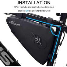 NDakter - Bolsa de almacenamiento para cuadro de bicicleta, 2 L, impermeable, bolsa triangular para bicicleta, paquete de ciclismo para teléfono, portafolios, llaves, herramientas, accesorios, bolsa - 1 - Ver 6