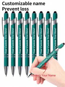 Bộ 1-32 bút bi kim loại có thể thu gọn tùy chỉnh + bút cảm ứng | Tay cầm chống trượt + Đầu bút cỡ trung bình viết trơn tru | Tương thích với điện thoại thông minh/máy tính bảng/thiết bị văn phòng | Khắc tên/ngày tháng/logo | Bút khắc logo dành cho doanh nghiệp + Quà tặng Ngày Nhà giáo + Bút cưới trung tính | Phù hợp cho học sinh/nhân viên văn phòng/giáo viên (nam và nữ) | Quà tặng ngày lễ/sinh nhật (Ngày của Mẹ/Giáng sinh/Lễ tốt nghiệp) | Vật dụng cần thiết cho văn phòng/trường học | Áp dụng được cho nhiều tình huống (Lớp học/Ký túc xá/Hội họp kinh doanh) | Dành cho nam và nữ, thanh thiếu niên, người mới đi làm, đồ dùng văn phòng, tình yêu vĩnh cửu - màu đen - Xem 18