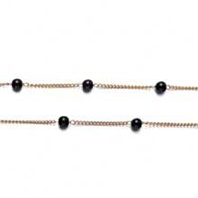 Cadena versátil de moda con perlas encriptadas, accesorio para pulsera, collar y clavícula, se vende por metros