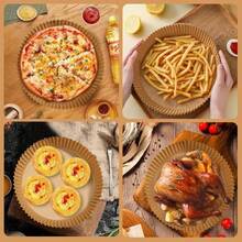 200Pcs Air Fryer Liner Disposable: Round 7.9 Inch Non-Stick Air Fryer Paper Liner  5 6 7 8 QT Air Fryer Bake And Bake Waterproof And Oil Resistant 10 Inch Top