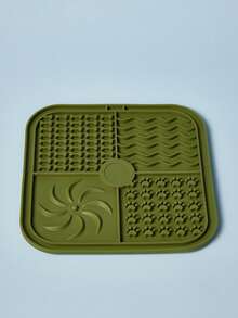 PETSIN 1/2pcs Square Dog Lick Mat, Silicone Slow Feeder Dog Bowl Mat With Suction Cup, Dog Training Pad - Multicolor - View 13
