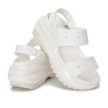Crocs Sandalias clásicas de suela dentada unisex, cómodas, ligeras y deportivas para uso casual y viajes al aire libre, Modelo 207989-100
