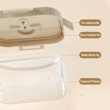 Large Capacity Transparent Plastic Compartment Lunch Box With Handle, Portable Sealed Leak Proof Bento Box, Multi Grids Fruit Salad Lunch Container, Microwave Heated Divided Food Storage Box, Suitable For Student And Adult Use In School, Office, Outdoor Camping, Picnic, Travel