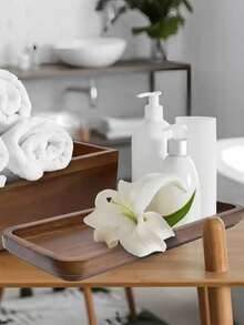 1/2pcs Acorn Wooden Tray, Long Oval, Rectangular Tray, Wooden Tray, Beauty Display Tray, Perfume Tray, Bathroom Tray, Tableware Wooden Tray, Cake Tray, Kitchen Tray, Birthday Display Rack, Garden Tray, Cupcake Tray, Suitable For Birthday, Thanksgiving, Halloween, Easter, Valentine's Day, Christmas Decorations, Table Decorations, Suitable For Dessert, Cake, Bread, Perfume, Jewelry, Bath Products, Cosmetics - Multiple Specifications - View 5