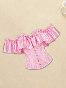 Women Corset Belts - 粉色 - 查看 3