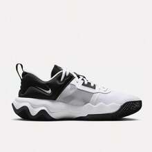 Nike 男子篮球鞋夏季新款字母3代篮球缓震运动鞋轻便透气休闲运动鞋 - 黑與白 - 查看 4